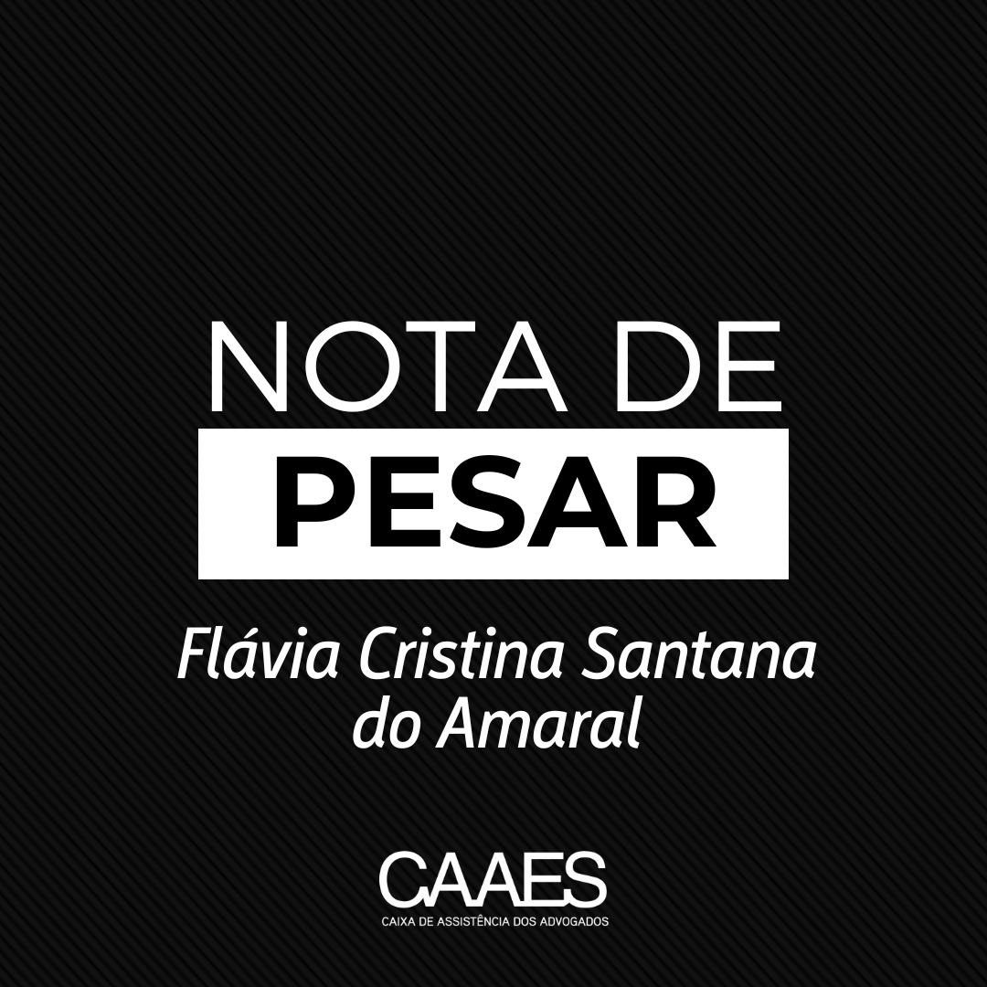 Nota de Pesar: Flávia Cristina Santana do Amaral 