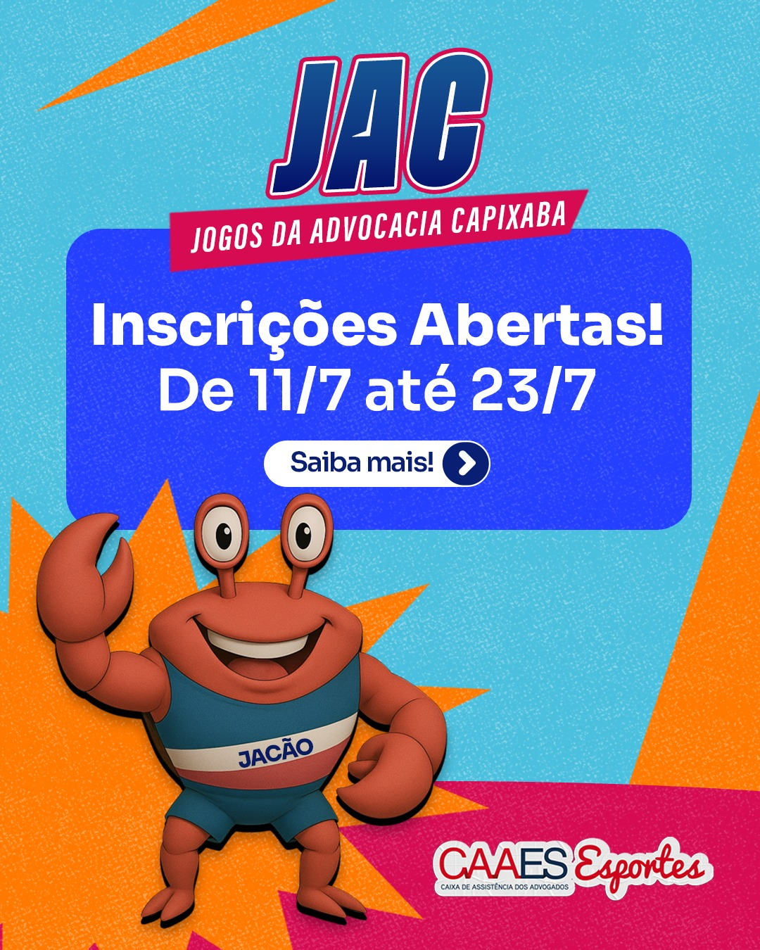 JAC 2025: Inscrições abertas!
