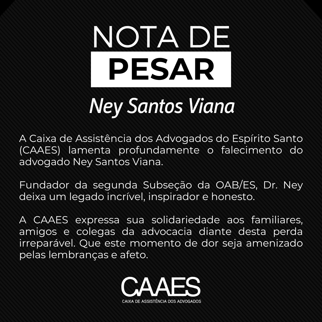 Nota de Pesar: Ney Santos Viana