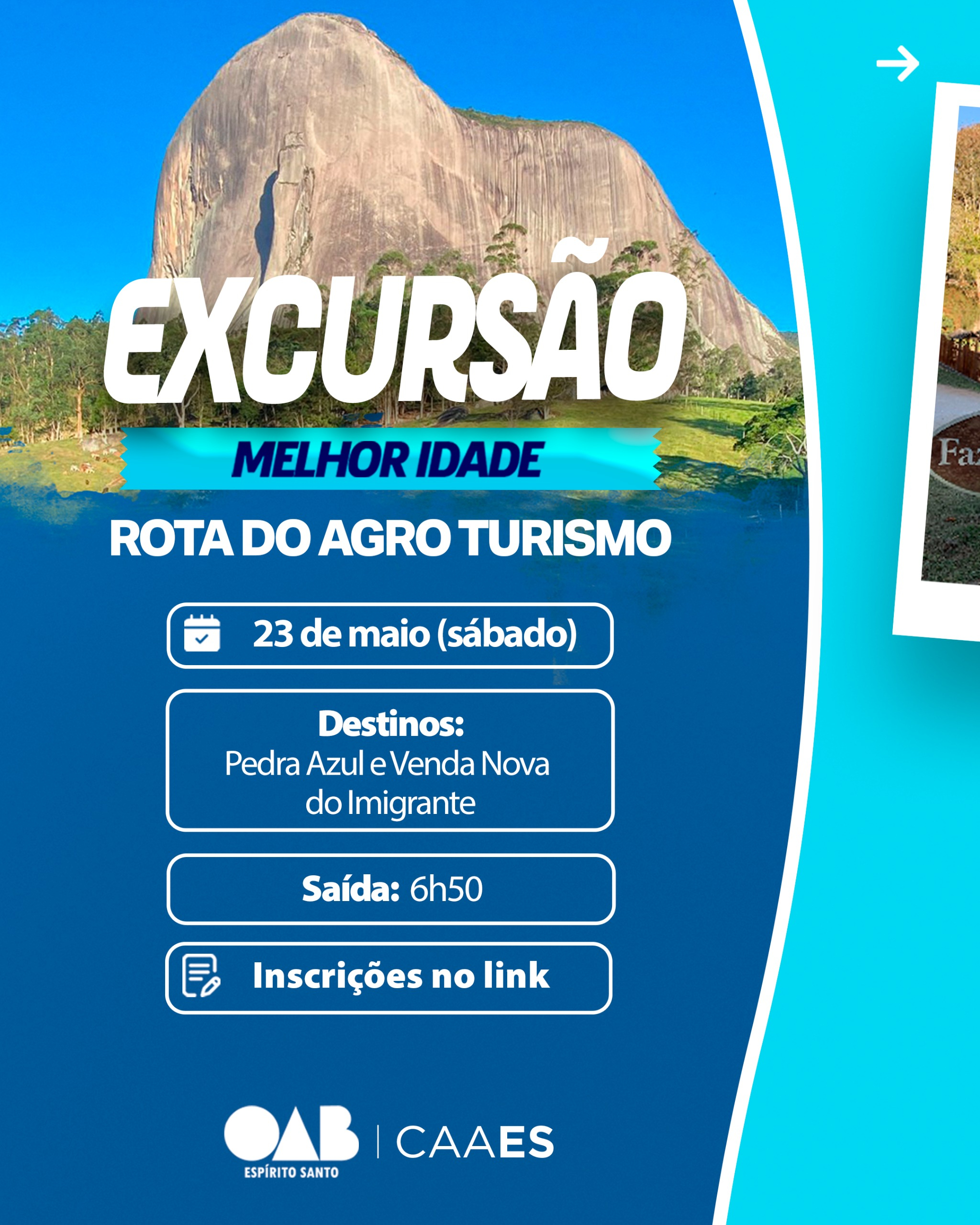 CAAES promove excursão pela Rota do Agroturismo com vagas limitadas