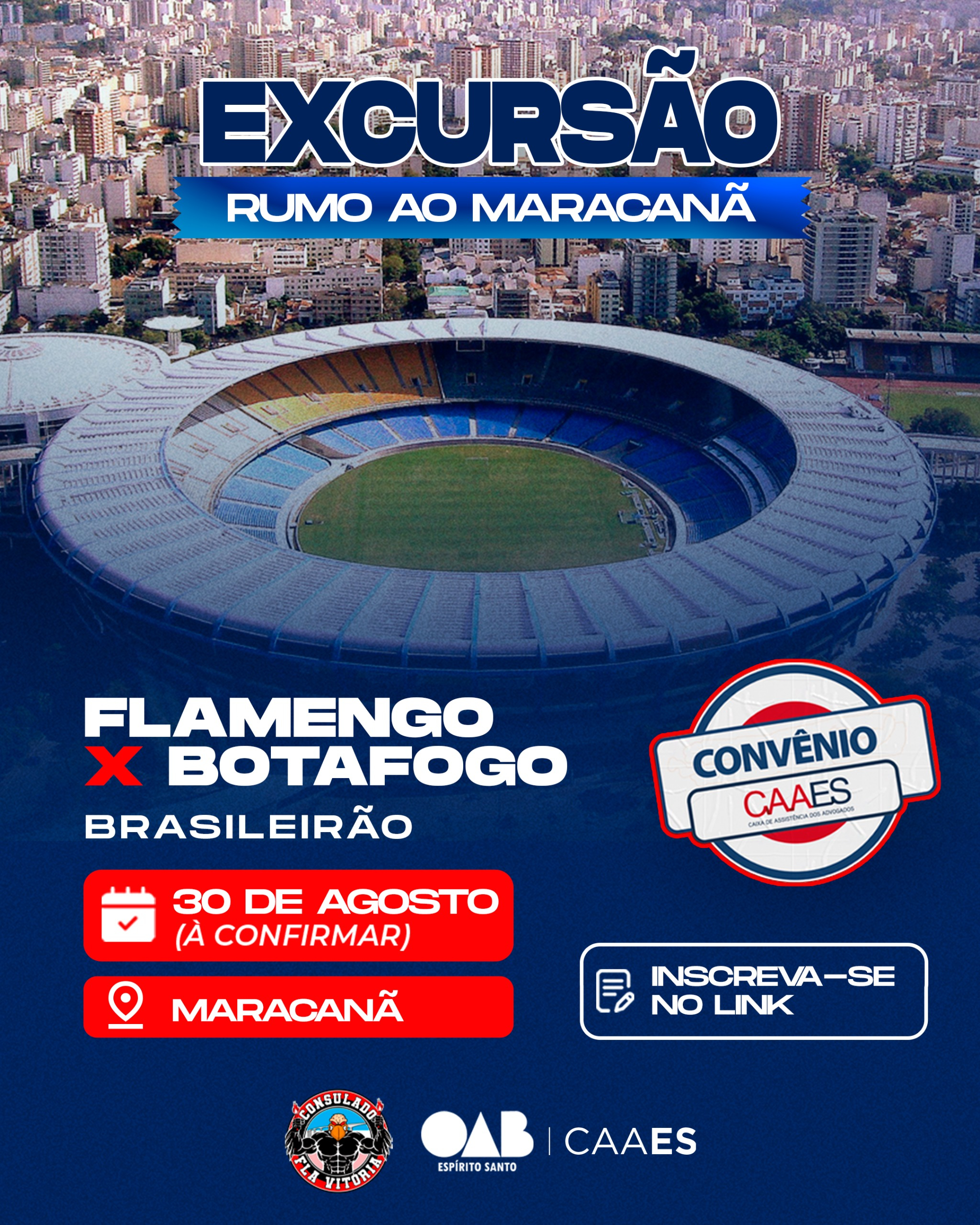 CAAES promove excursão especial para Flamengo x Botafogo no Maracanã