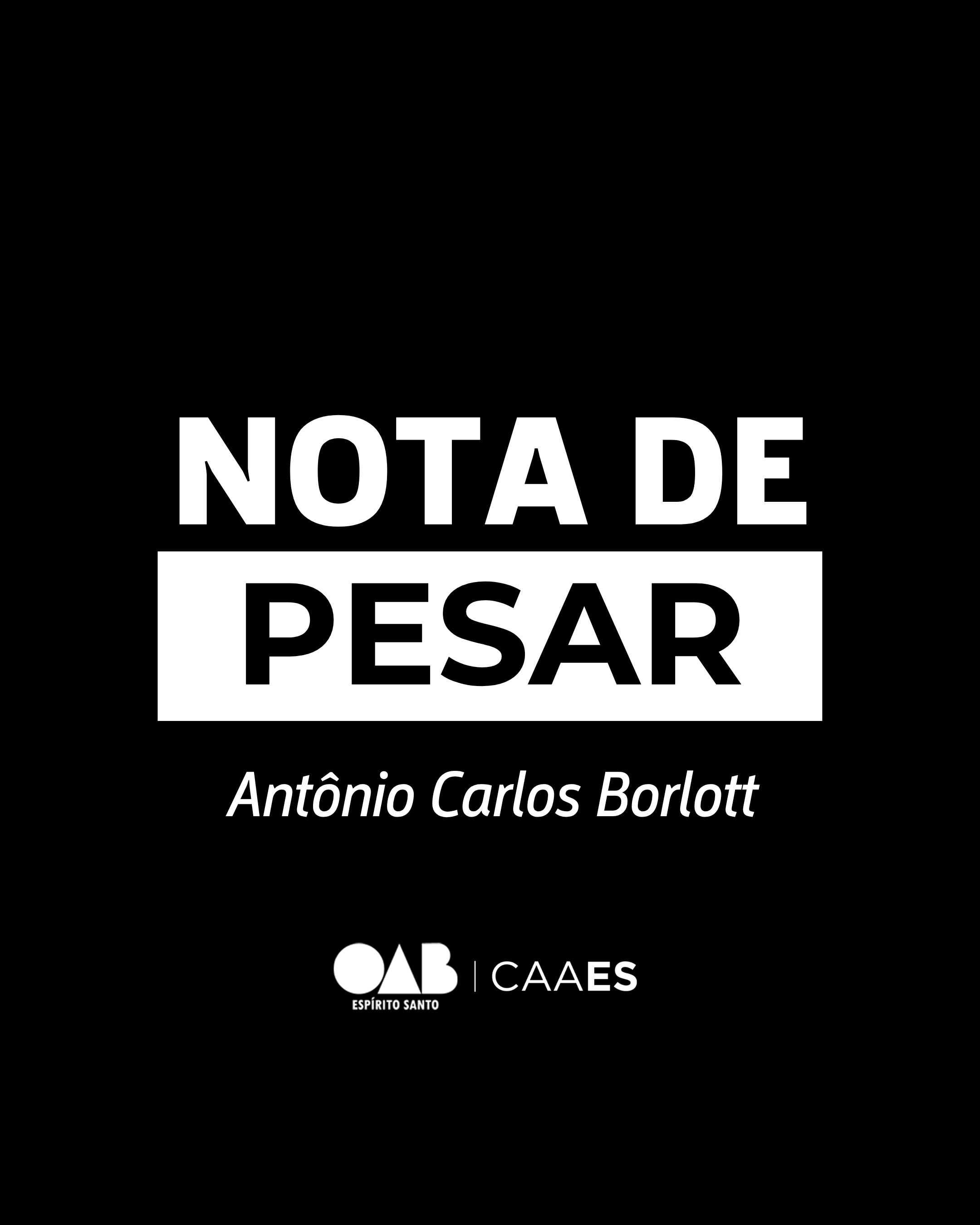 NOTA DE PESAR