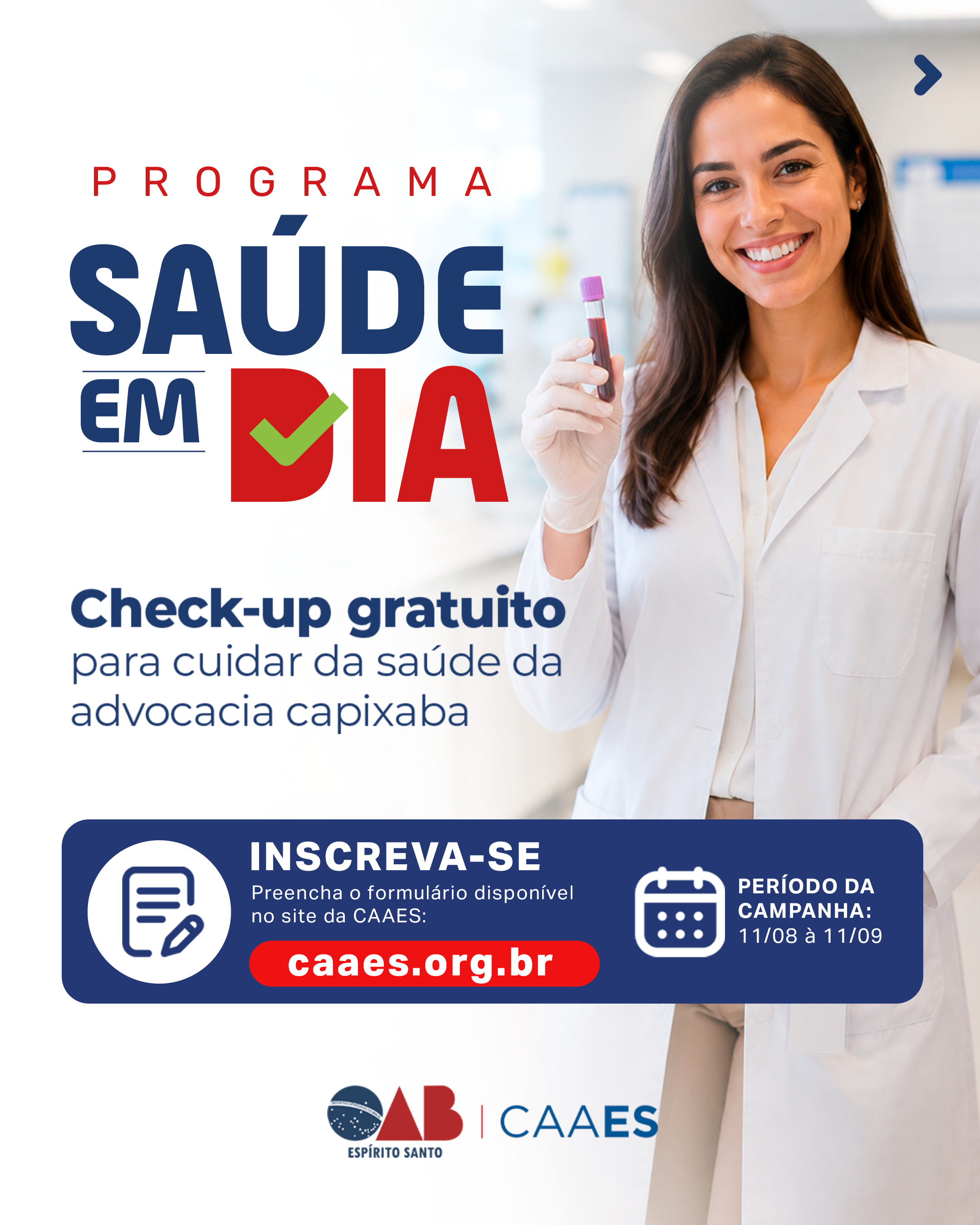 CAAES lança Programa Saúde em Dia para advogados sem plano de saúde