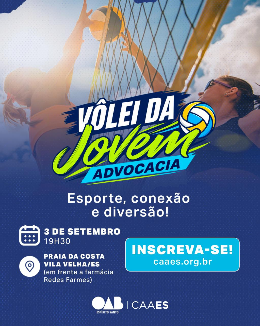 CAAES promove Vôlei da Jovem Advocacia em Vila Velha