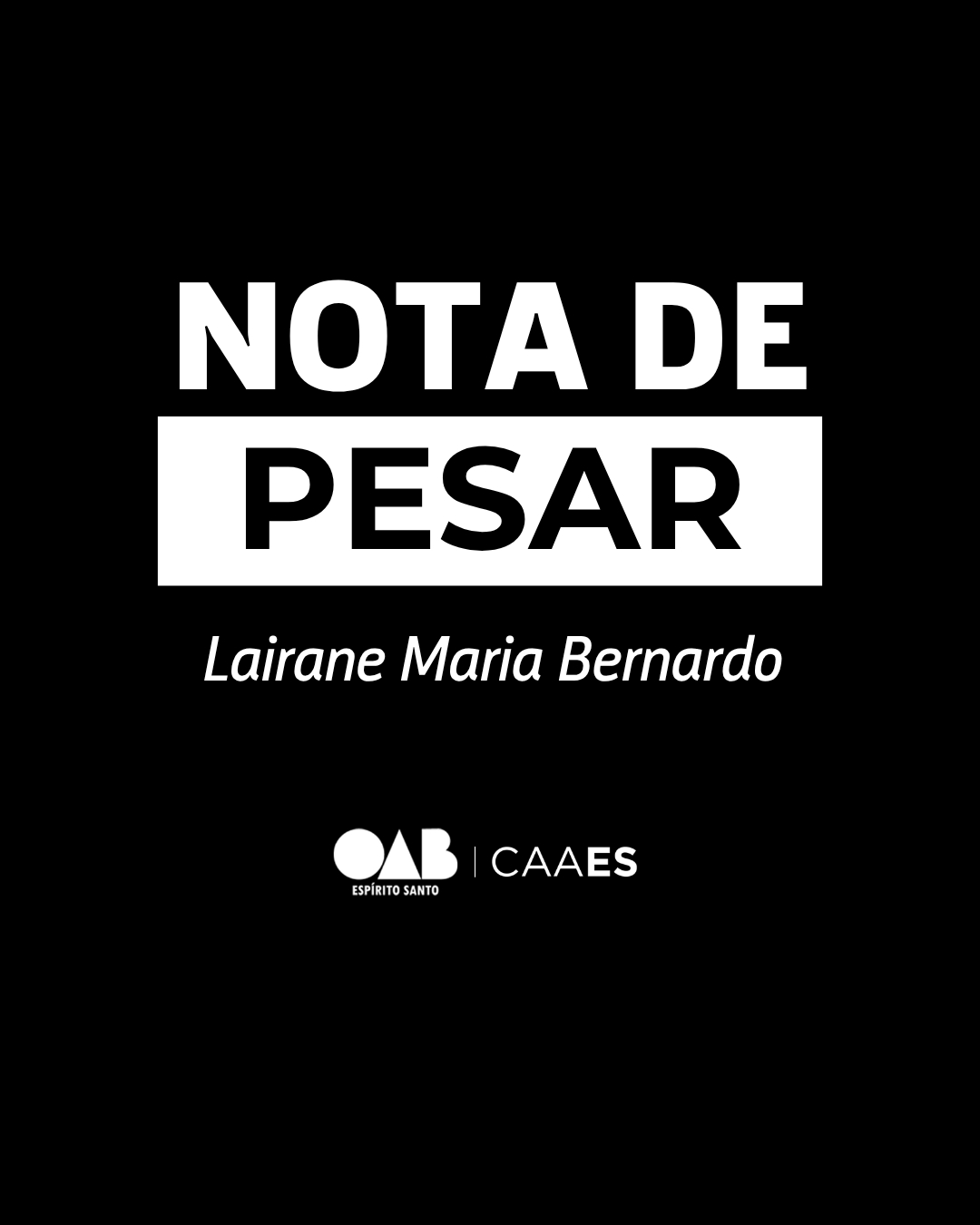 Nota de pesar