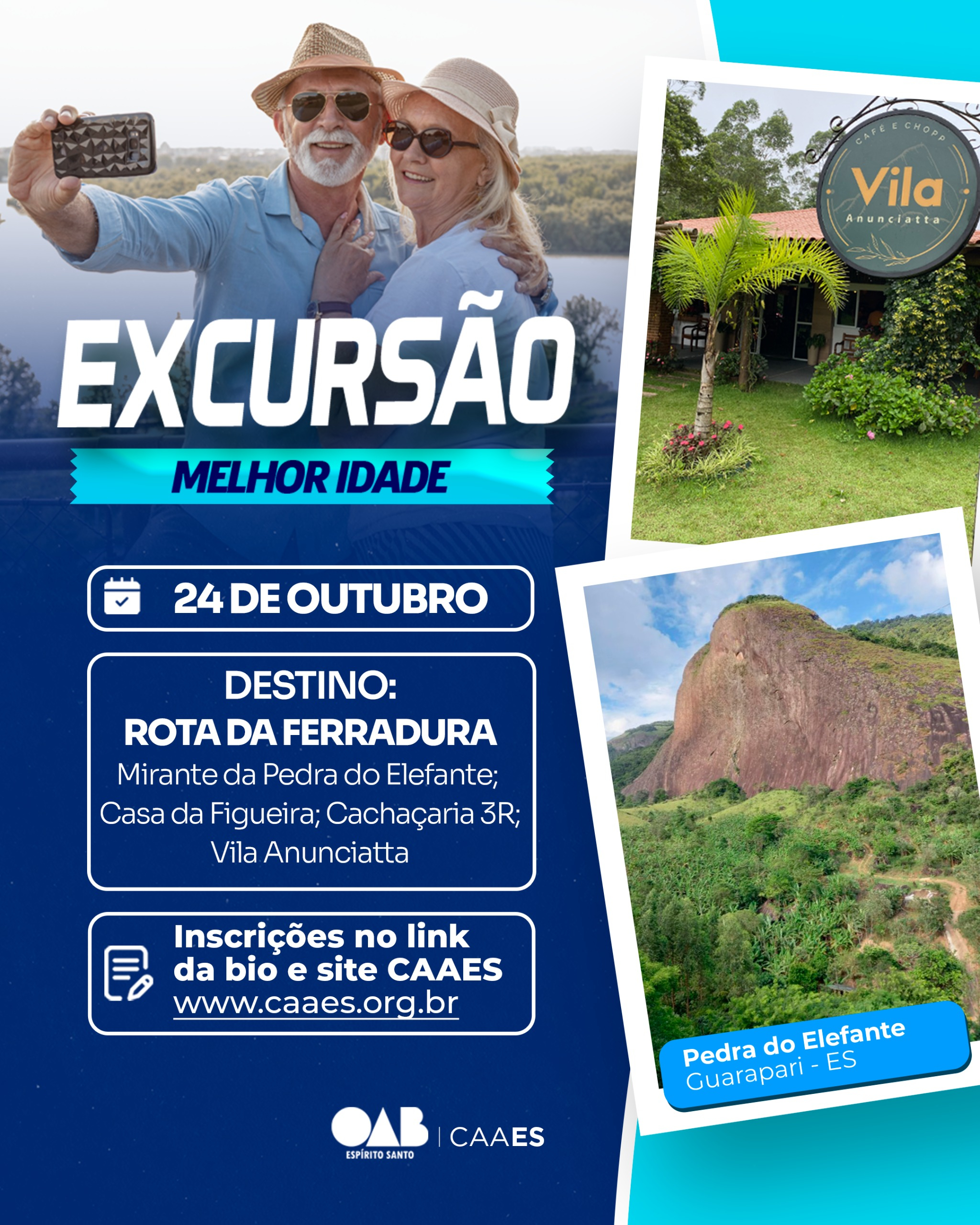 CAAES promove excursão da Melhor Idade para a Rota da Ferradura