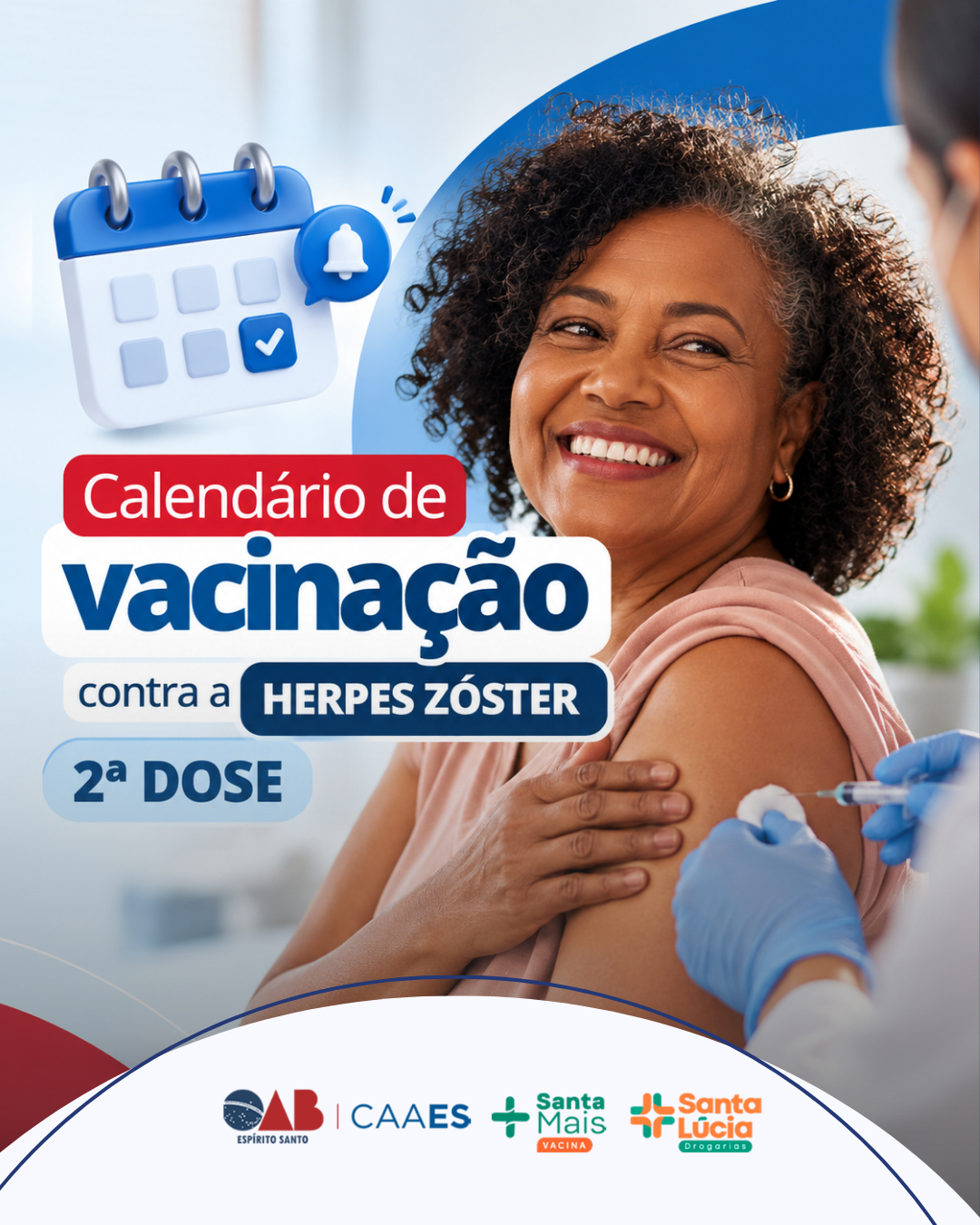 CAAES realiza segunda dose da vacina contra a herpes zóster para a advocacia capixaba
