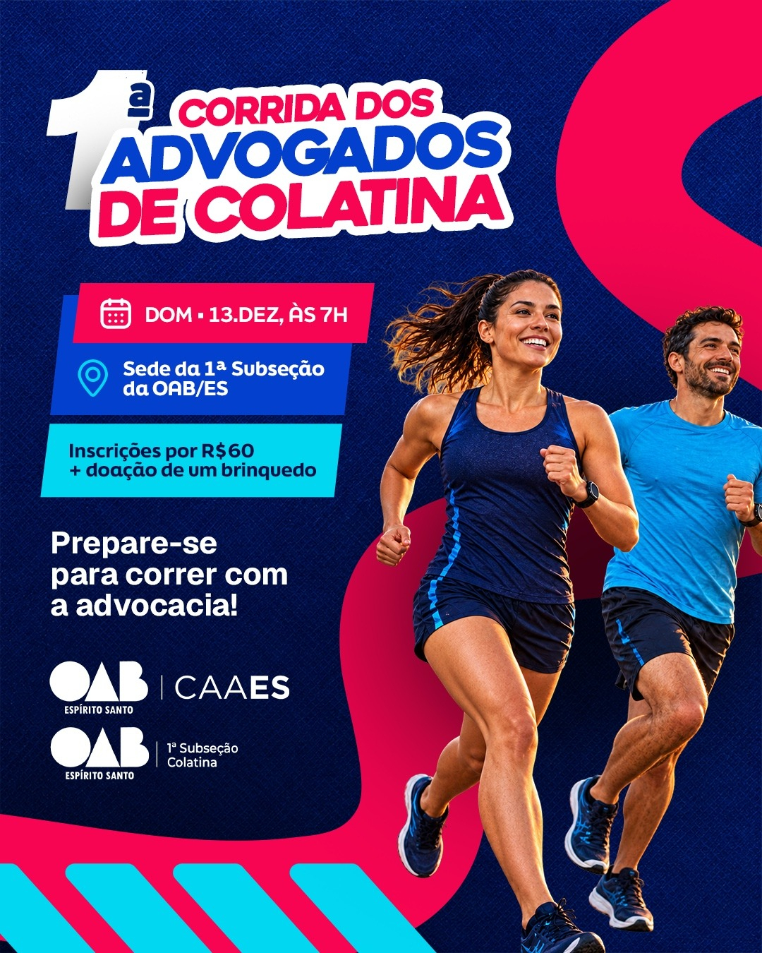 Inscrições abertas para 1ª Corrida dos Advogados de Colatina